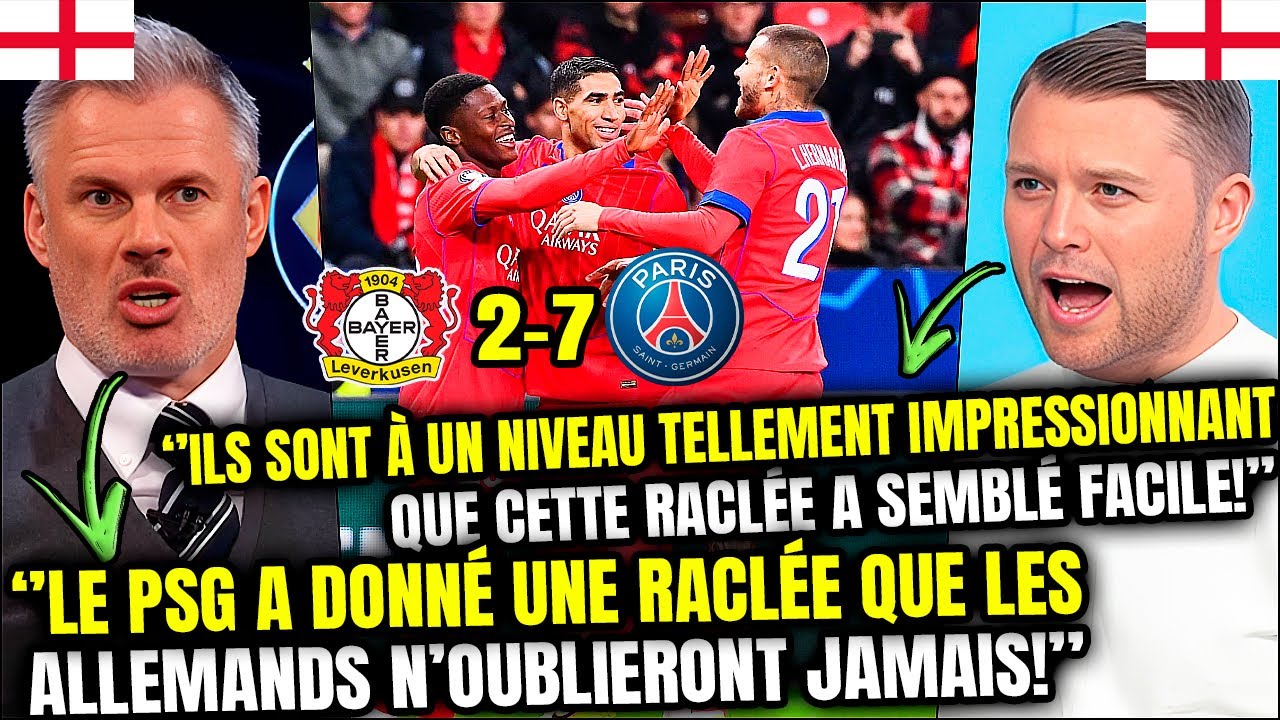 😱 THE ENGLISH MEDIA WERE STUNNED AFTER PSG’S 7–2 THRASHING OF LEVERKUSEN IN THE CHAMPIONS LEAGUE!