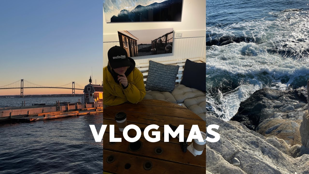 VLOGMAS 2021 | spending time by the ocean (lots of sunsets/rises) in RI