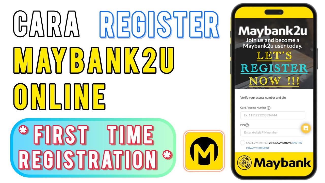 Cara Register Maybank2u Online - First Time Daftar Maybank2u Online