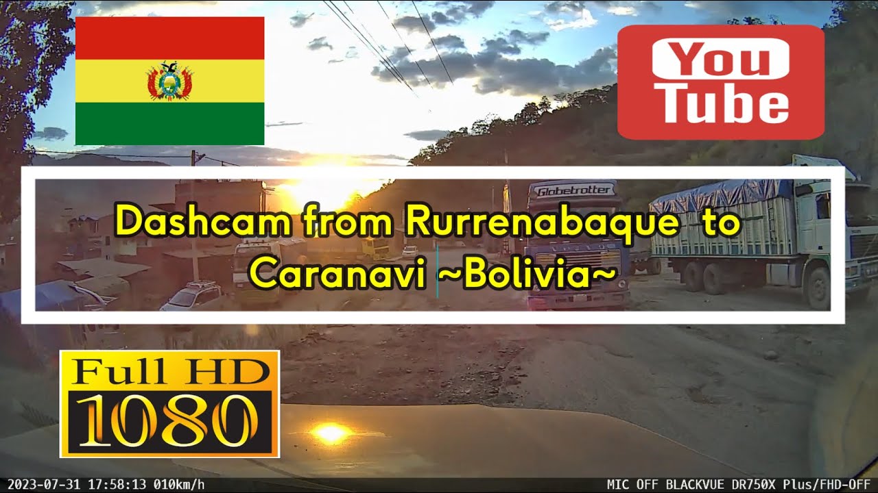 180.  🇧🇴 Dashcam from Rurrenabaque to Caranavi - Bolivia