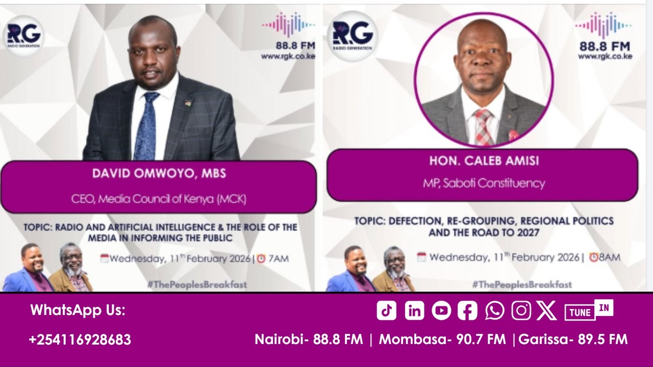 Good Morning From Kenya to The World! Join Us Live As We Talk About Defection in Political Parties