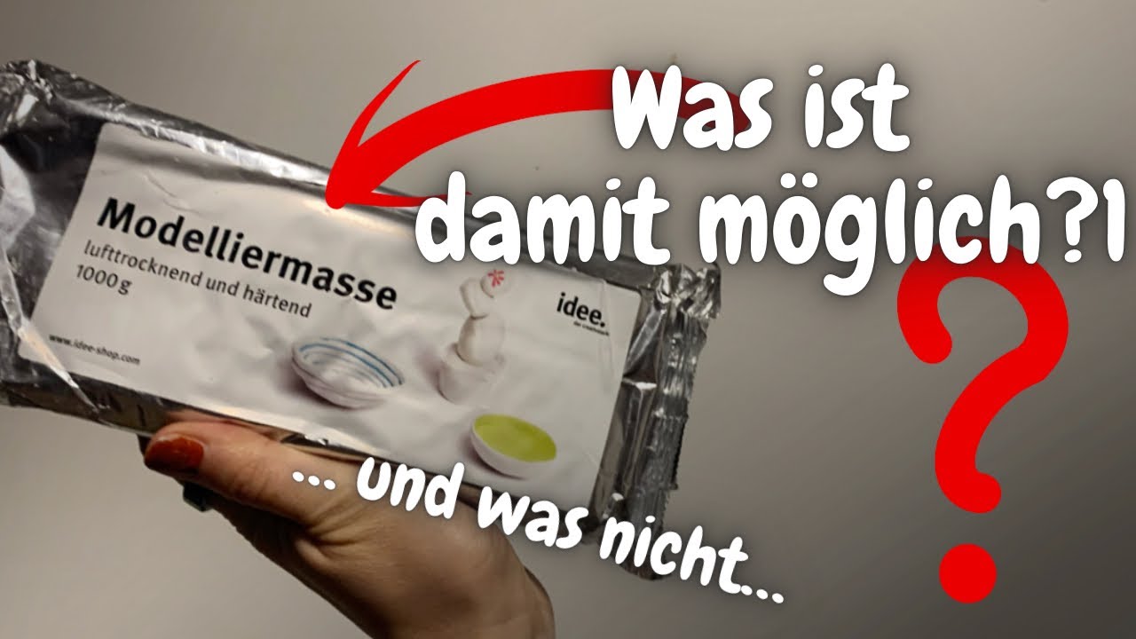 Lufttrocknende Modelliermasse - Ein total UNTERSCH&Auml;TZTES Material! KreAktiv Kalender Tag 13