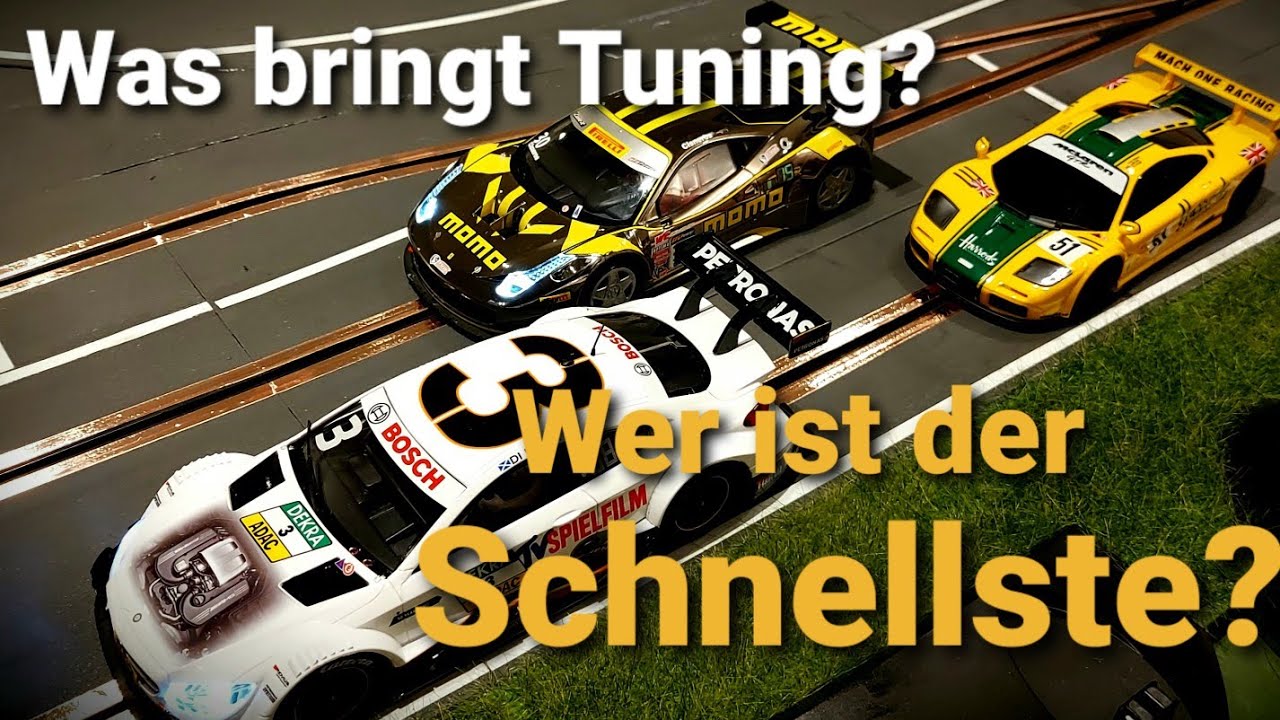 Carrera D124 vs. D124 Tuning vs. 