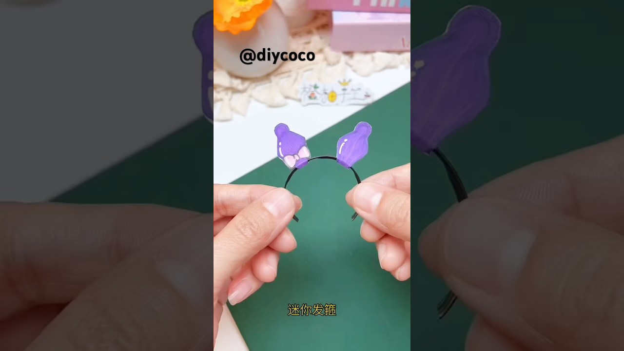 Bottle Cap Mini Hairband DIY! 💫 Recycled Craft #shorts #DIYCraft #RecycleCraft #satisfyingvideo
