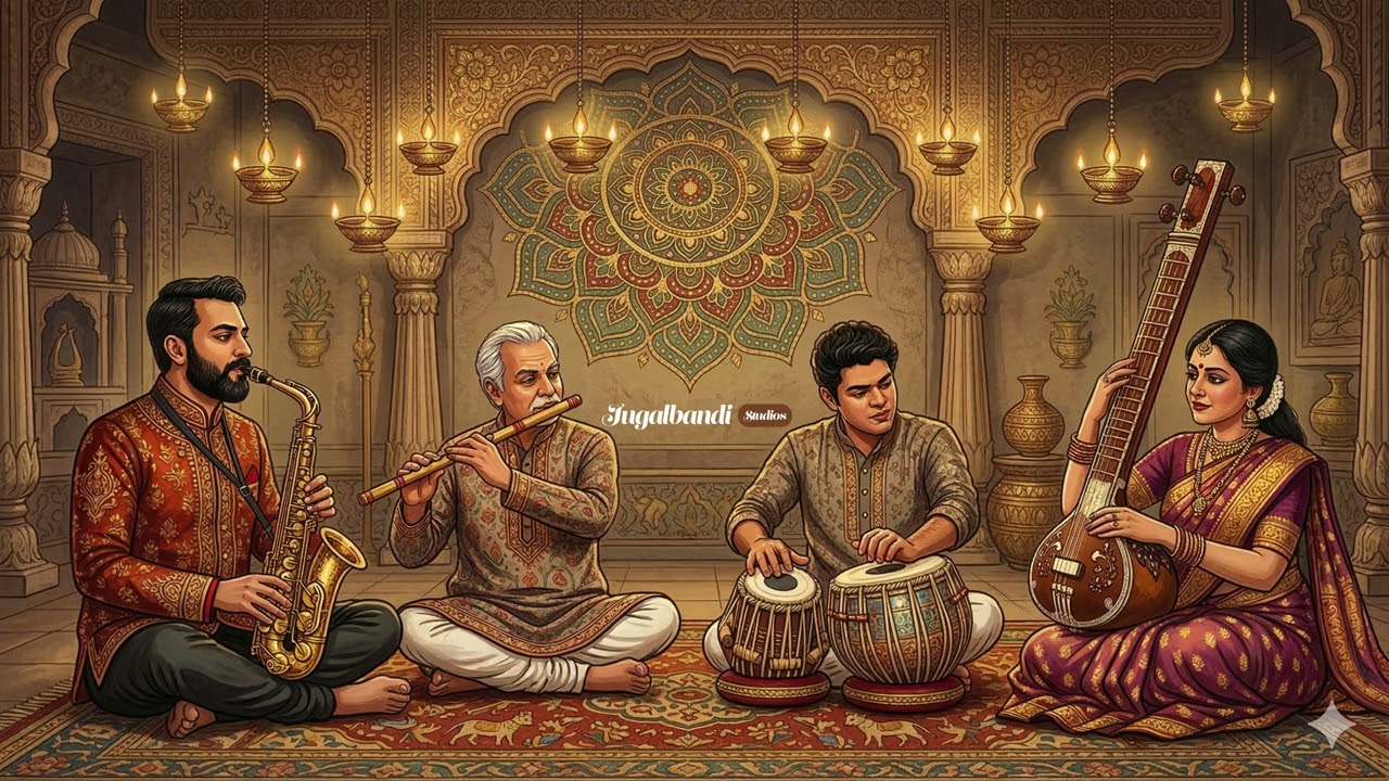 Bamboo & Brass – Bansuri Saxophone Jugalbandi | Indian Classical Music Fusion #jugalbandi