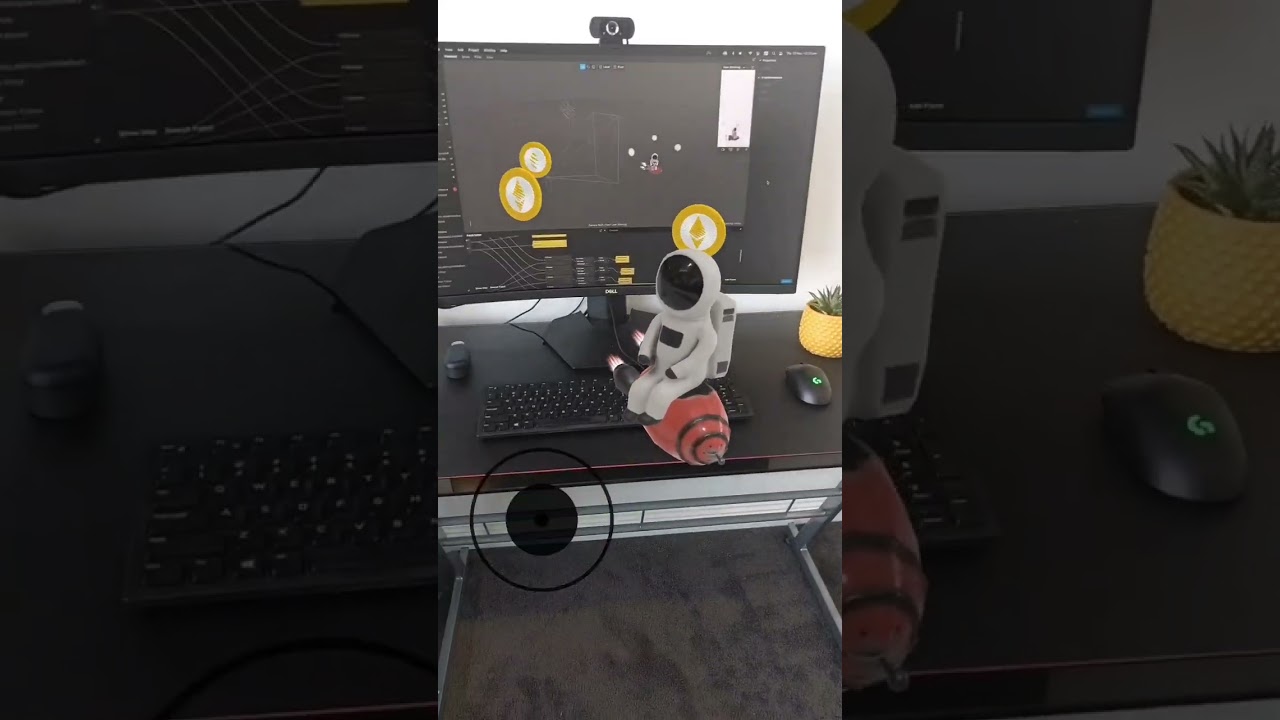 Say hello to this little guy! 🚀✨ Created in Meta Spark AR Studio #sparkar #augmentedreality #ar