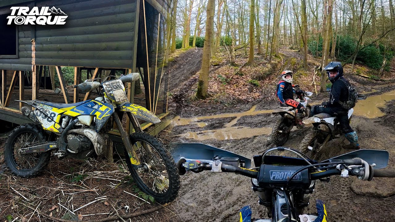 Midweek Riding at Tong with the Boys - Parkwood Offroad Centre | Husqvarna TE300i (4K)