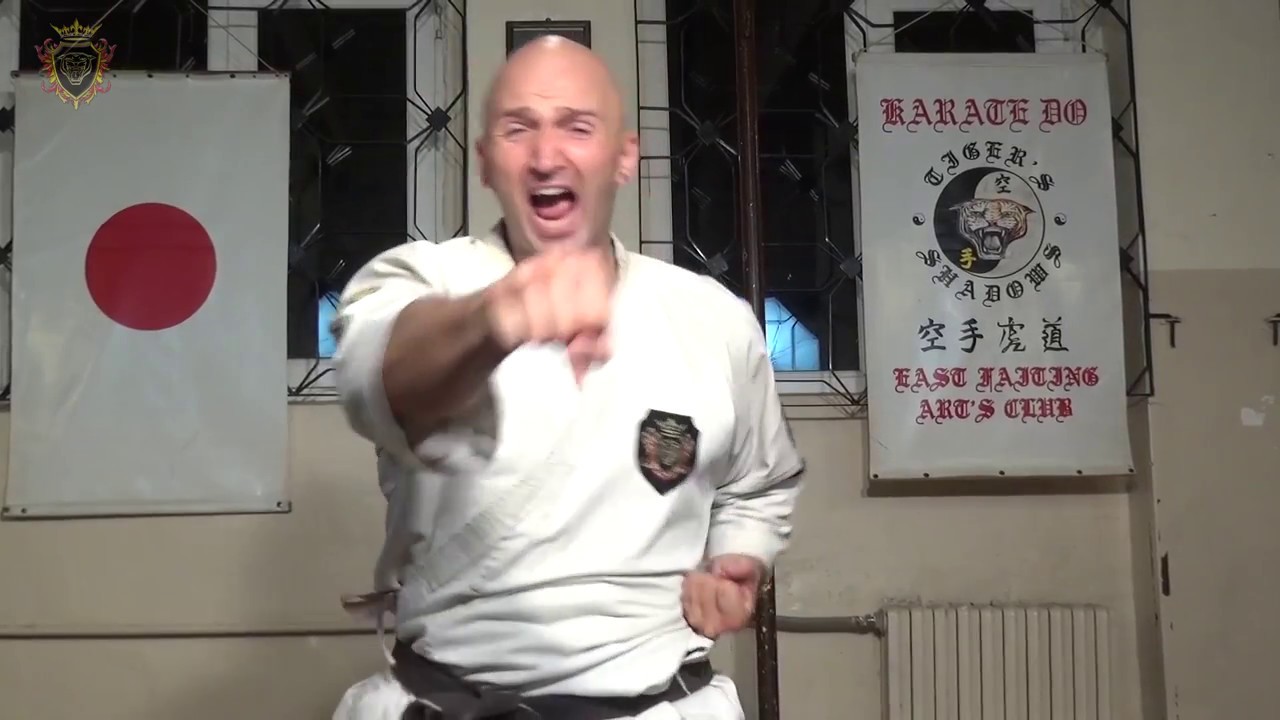 Karate Lesson: Performing Uraken Uchi Gyaku Zuki Technic - by S Falcon