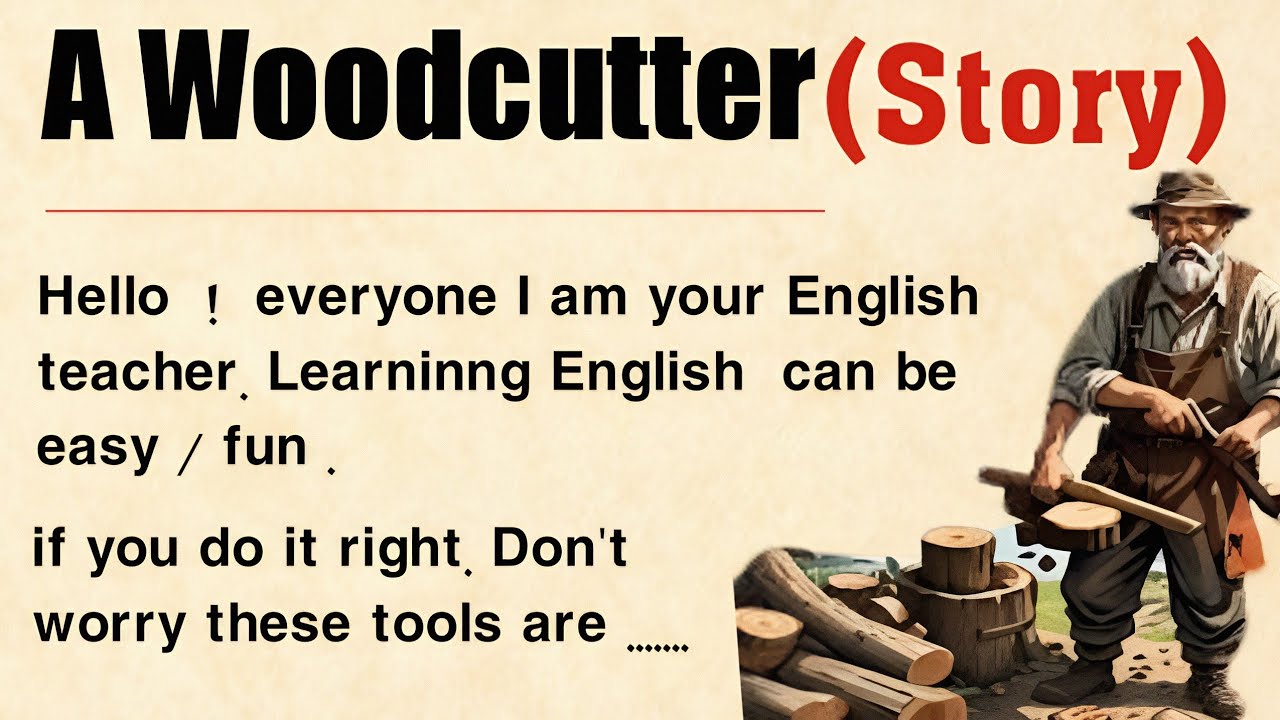 A Woodcutter Story || Graded Reader Level 2 🔥 || Improve Your English Fluency ☑️