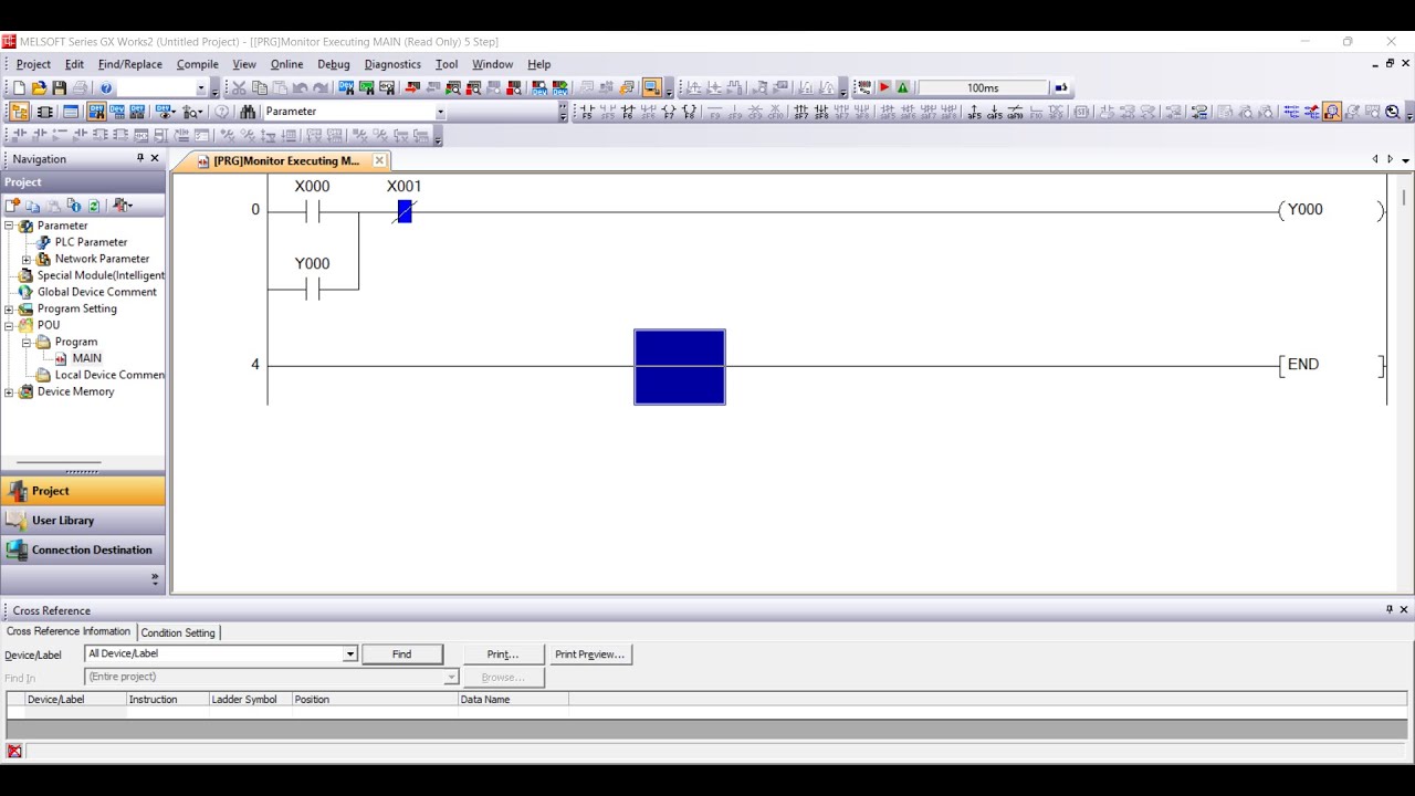 เริ่มต้นเขียนPLC ด้วย GX work2