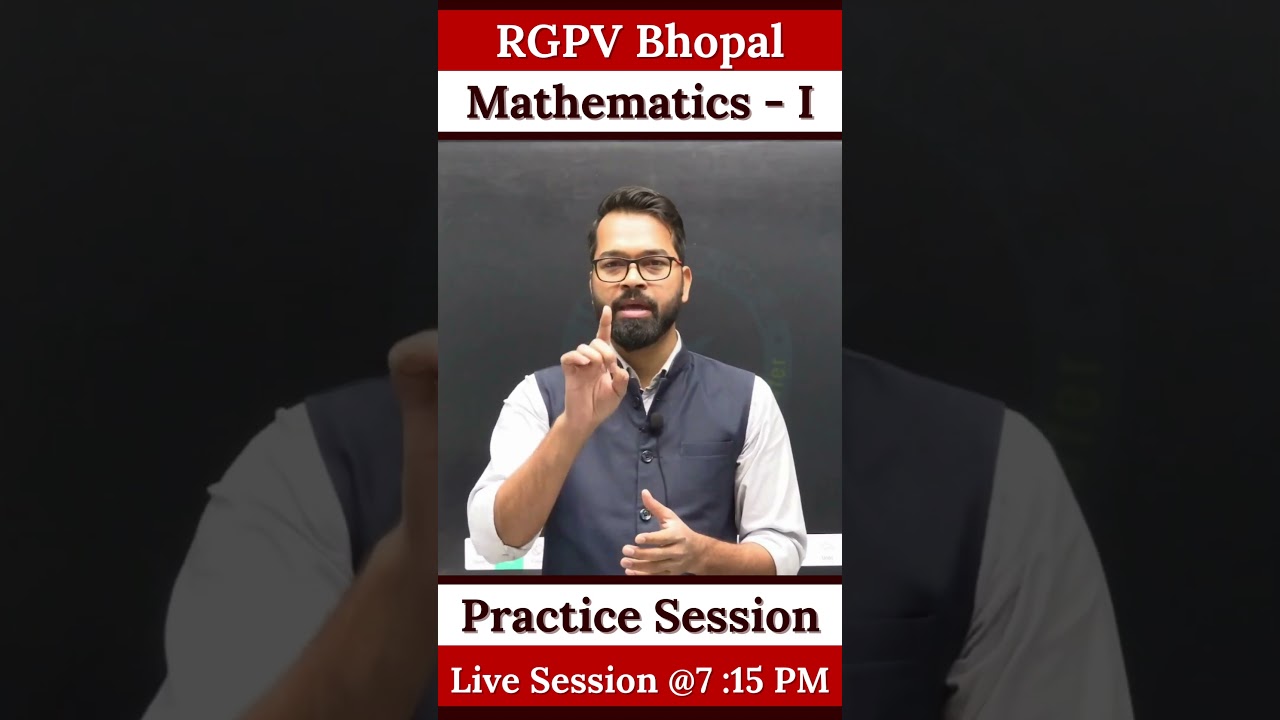 Engineering Mathematics - I | RGPV Bhopal | B.tech 1st Semester | PYQ + MEQ 