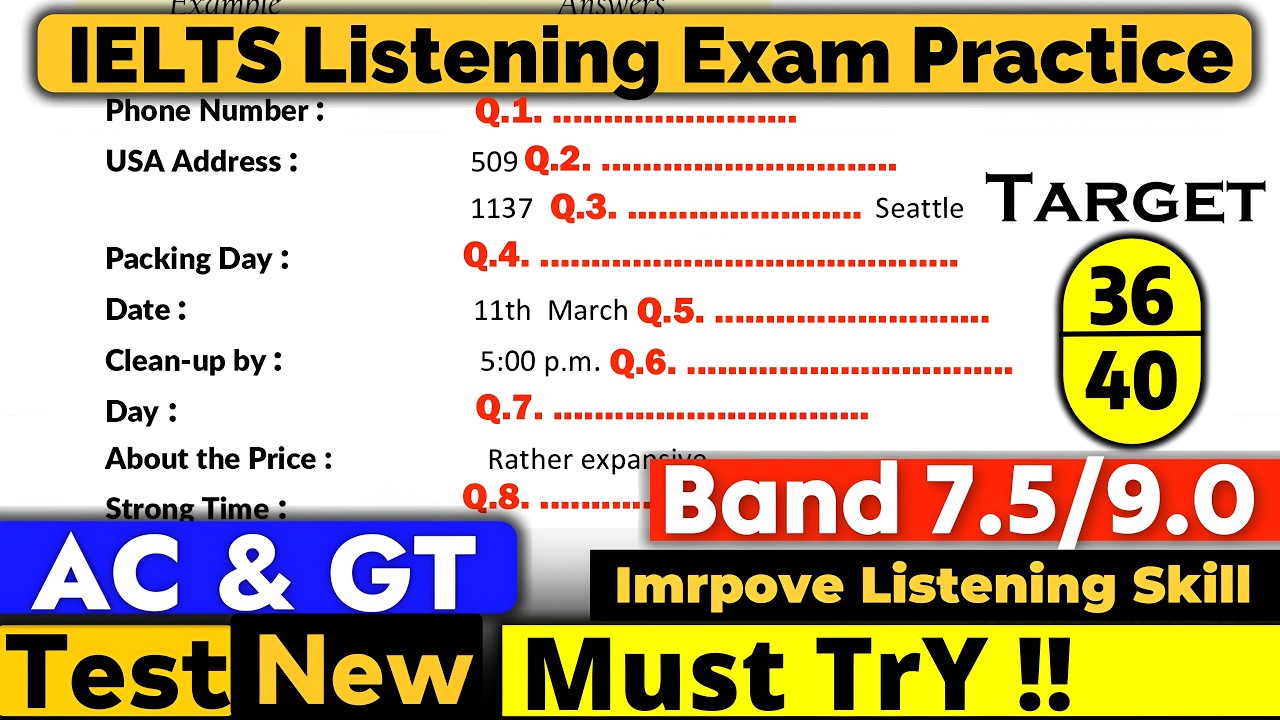 IELTS Listening Practice Test 2026 with Answers | 17.07.2026