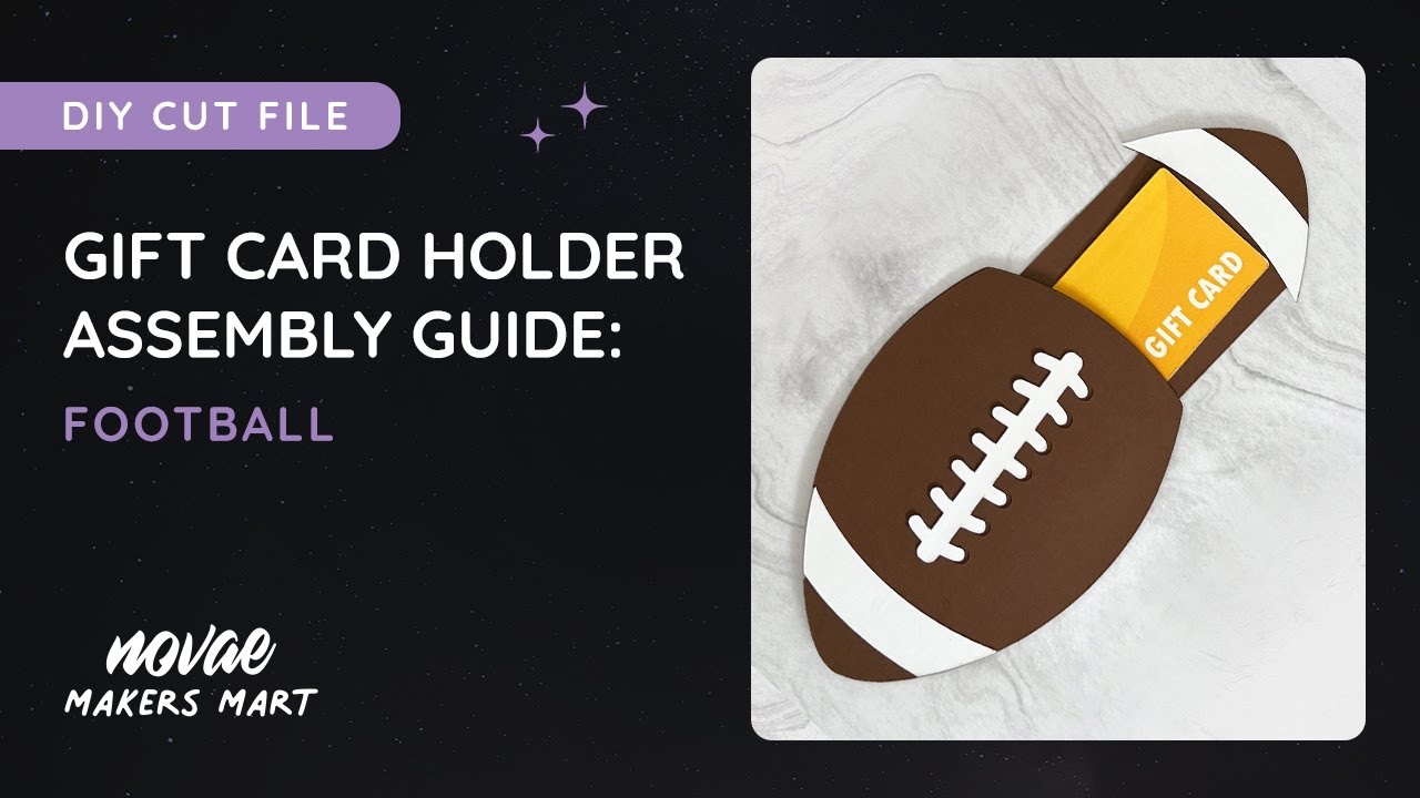 Football Gift Card Holder Template | DIY Football Gift Card