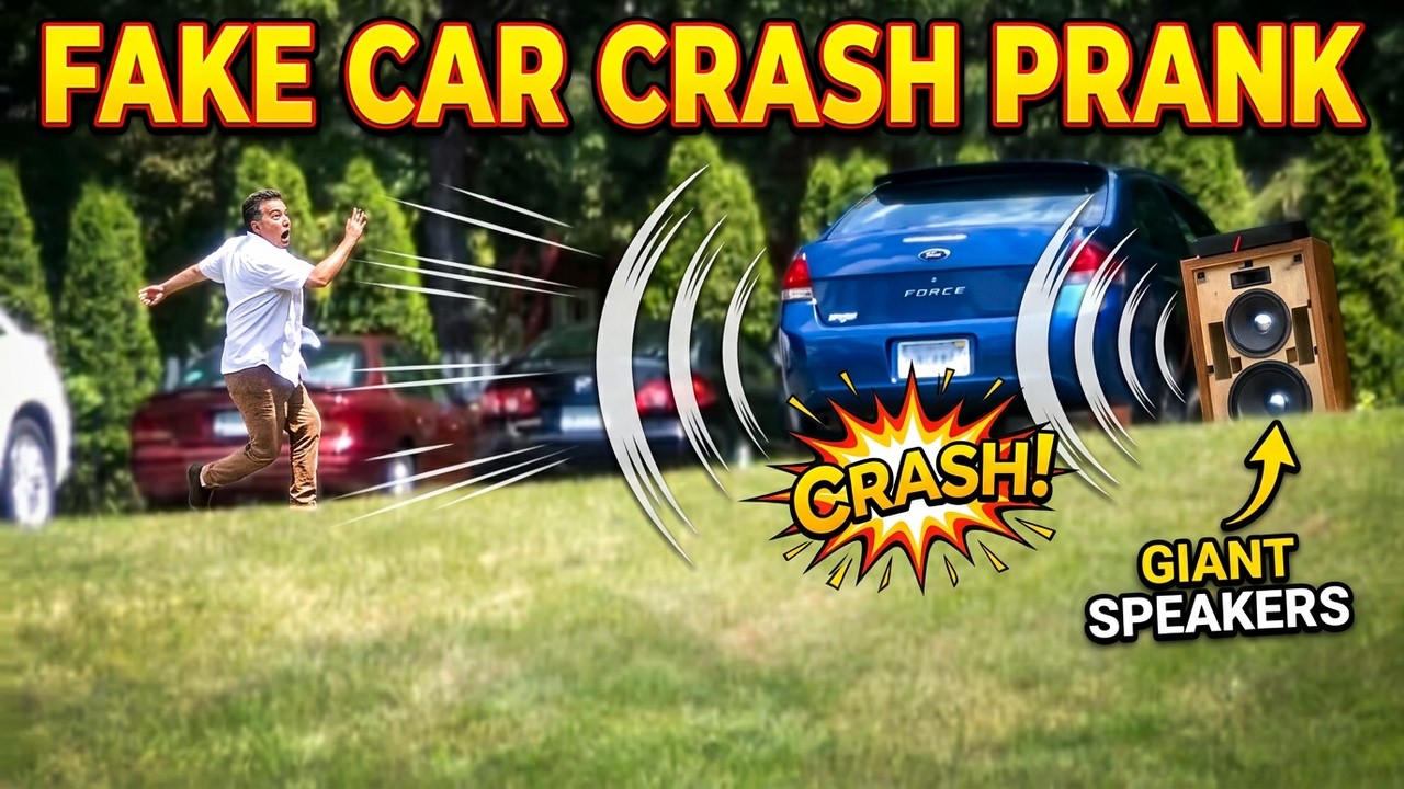 Funny Car Crash Speaker Prank!