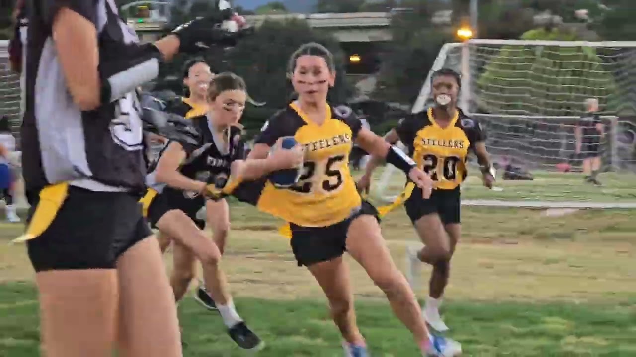 7th/8th Grade Girls Flag Football 10/17/2025 Raiders vs. Steelers
