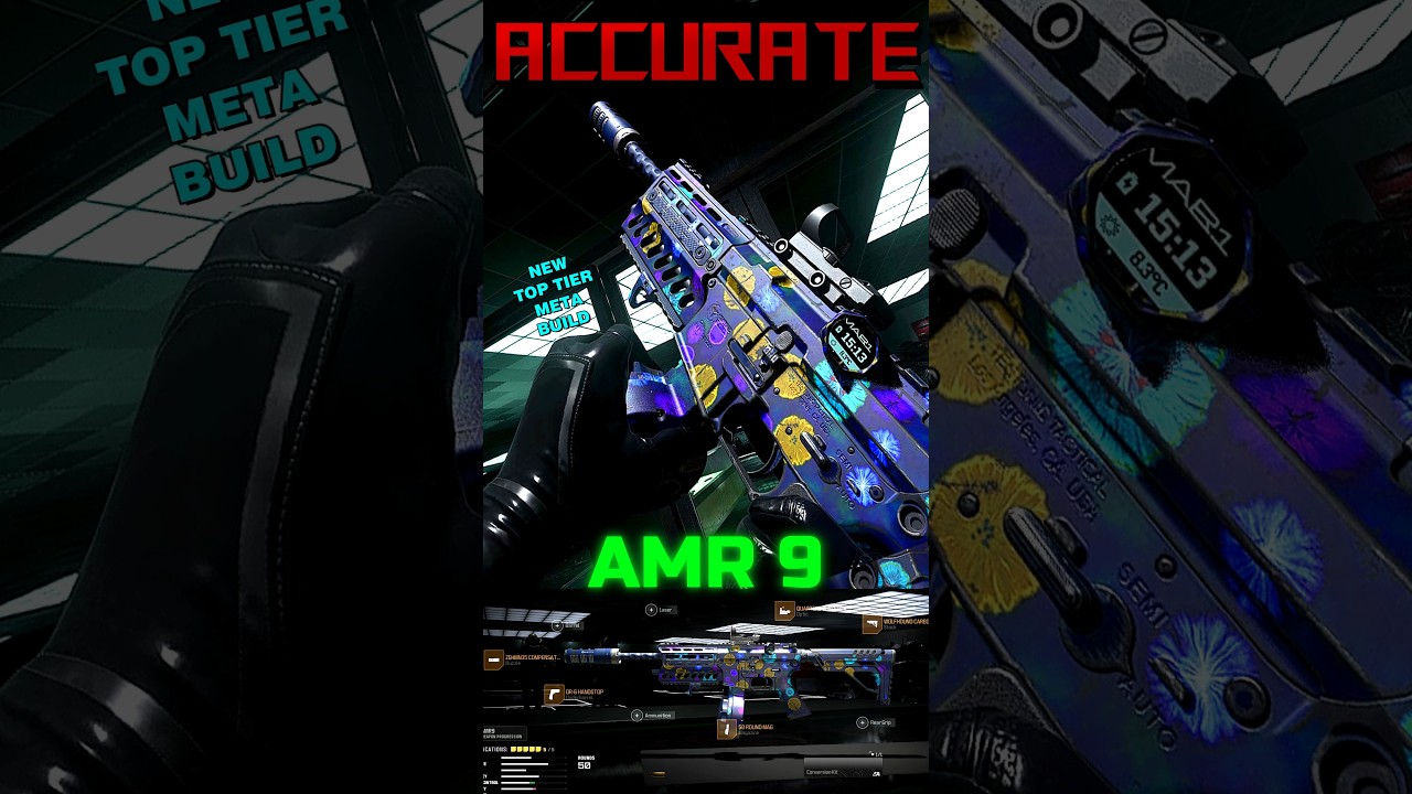 This *AMR 9* Build is ACCURATE 🔥 | Best Class Setup | META | MW3 | COD WARZONE #shorts #viral
