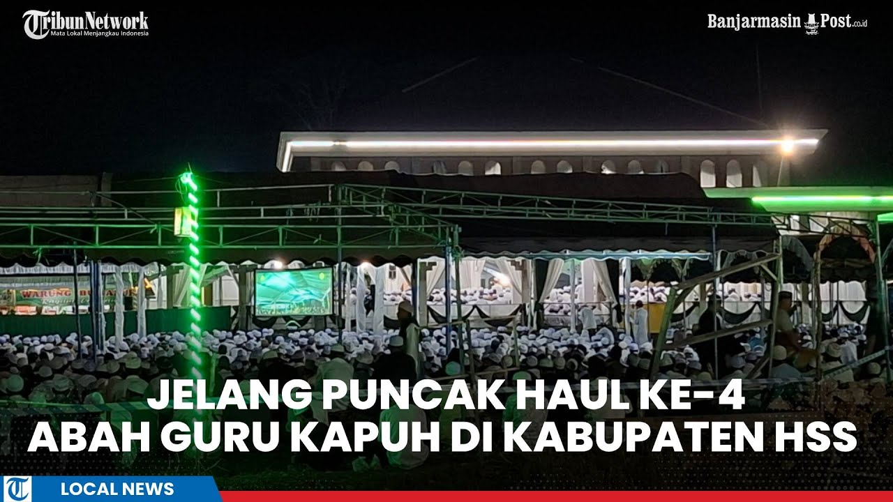 Malam Pertama Haul Ke-4 Guru Kapuh Dipadati Jemaah, Relawan Bagikan 7 Ribu Konsumsi