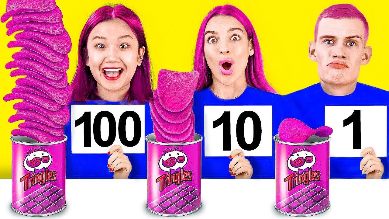 KIAT DAN TRIK MAKANAN GOKIL || Tantangan Makanan 100 Lapis oleh 123 GO! GOLD