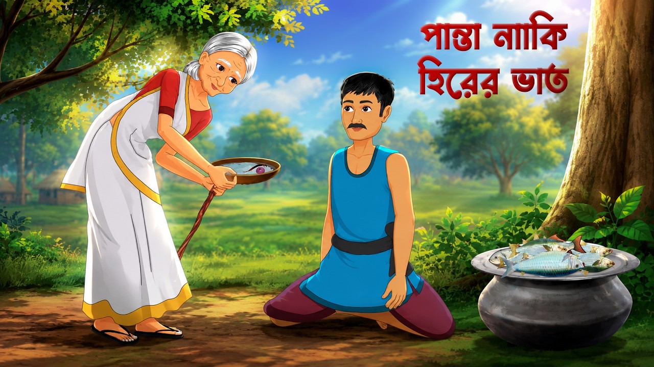 পান্তা নাকি হিরের ভাত | Bengali Animated Village Story | Bangla Fantasy Drama | Golpo Konna