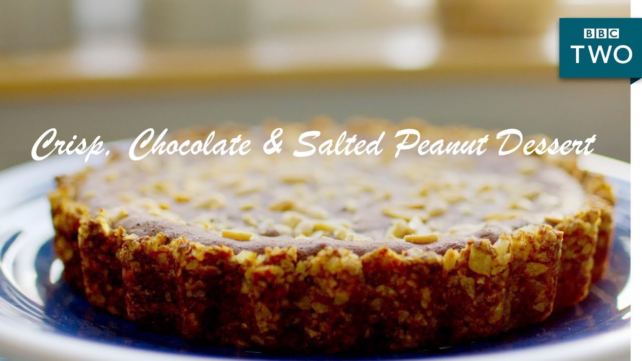 Crisp, Chocolate & Salted Peanut Dessert | Nadiya's British Food Adventure: Episode 3 - BBC