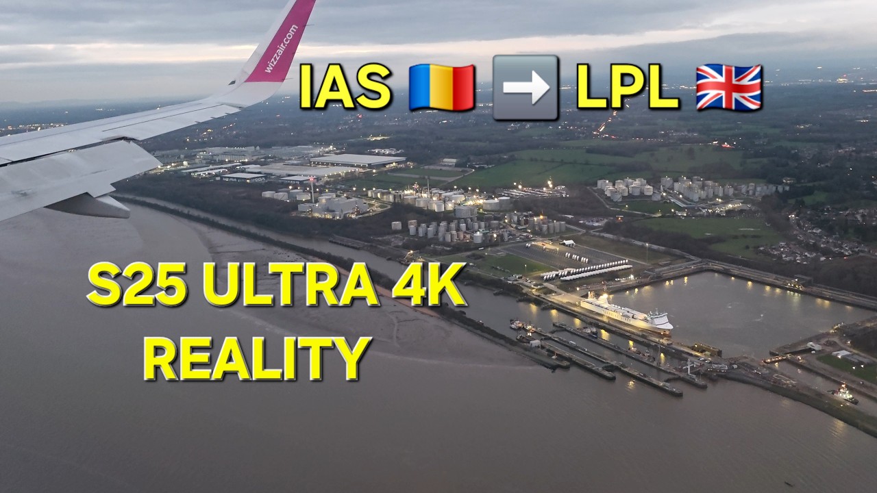 TRIP REPORT | Wizz Air Airbus A320 | Iași (IAS) - Liverpool (LPL) | Takeoff, Clouds & Landing 4K