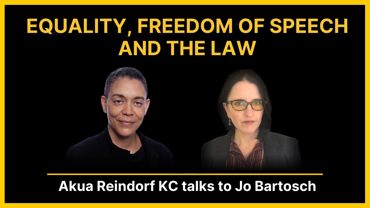 Equality, Freedom of Speech and the Law