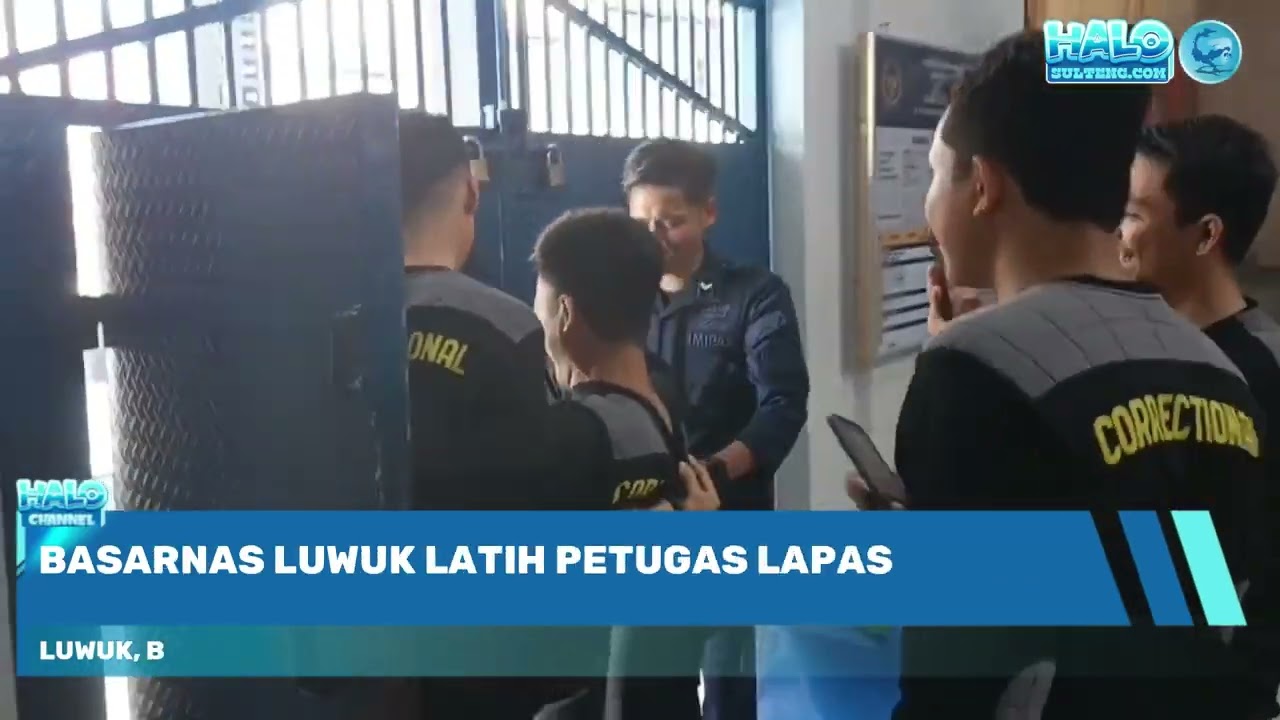 BASARNAS LUWUK LATIH PETUGAS LAPAS HADAPI SITUASI DARURAT