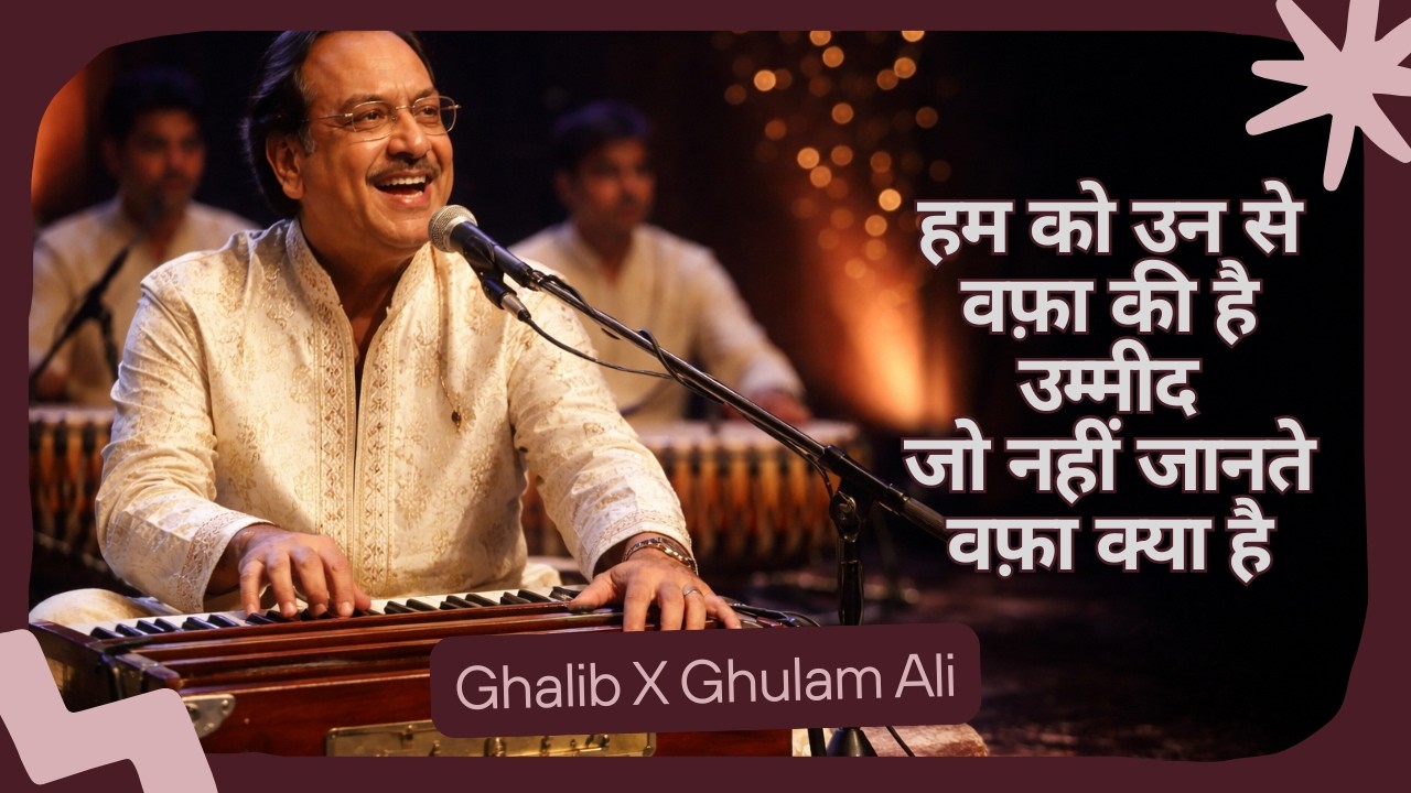 Sukoon Dil-e-Naadaan | Superhit Ghazal of All Time | Mirza Ghalib | Ghulam Ali Style | Lyrical Vid
