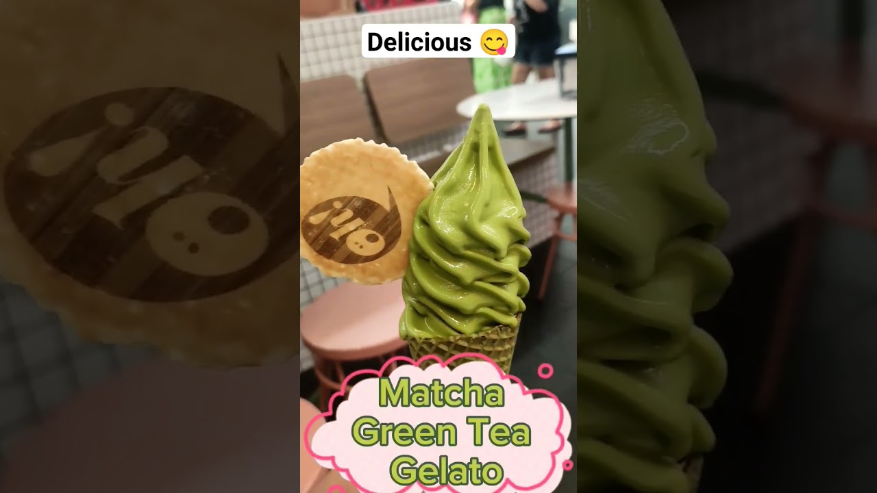 🍦 Delicious Matcha Green Tea Gelato #shorts