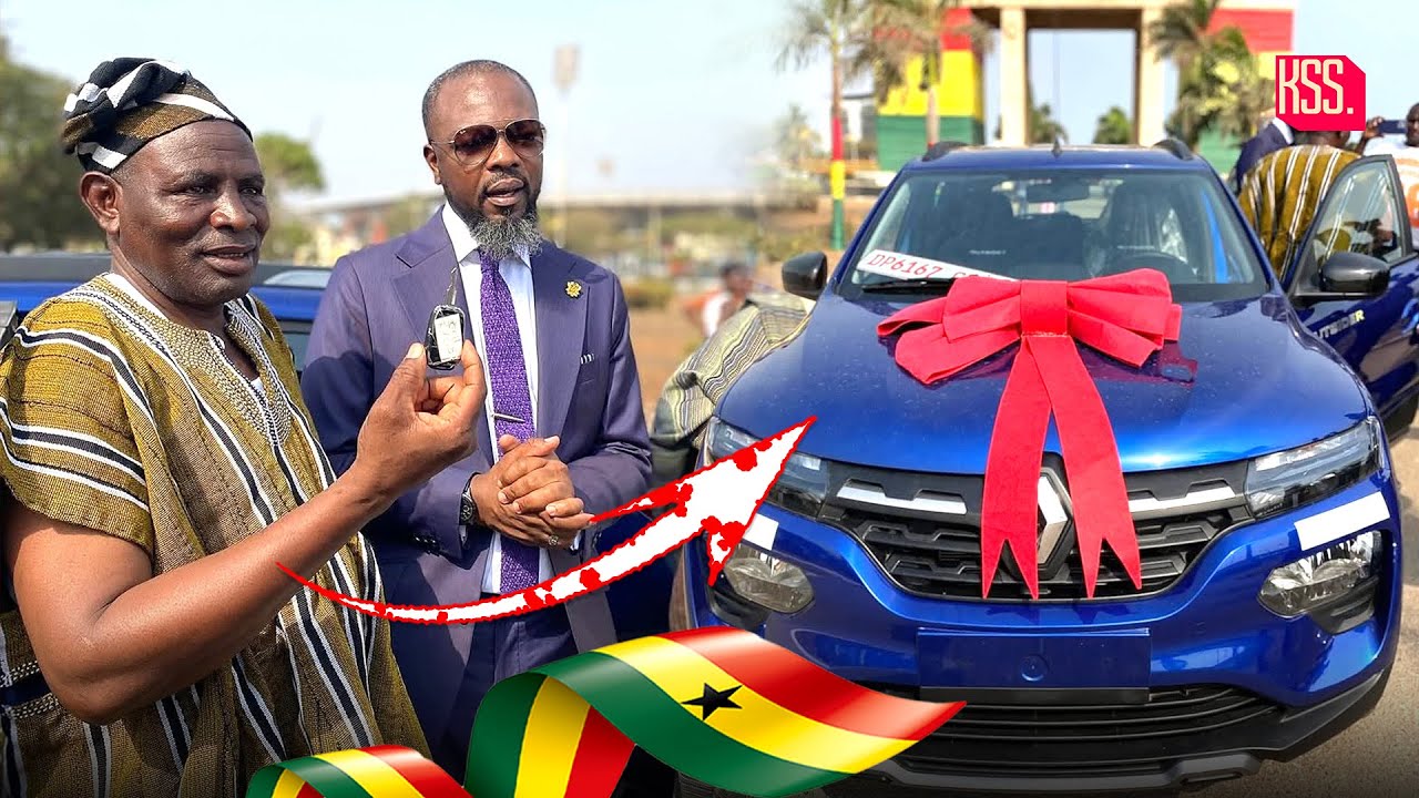Man Who Walked From Kumasi To Accra To See The President Gifted A Car 😳😳😳😳😳