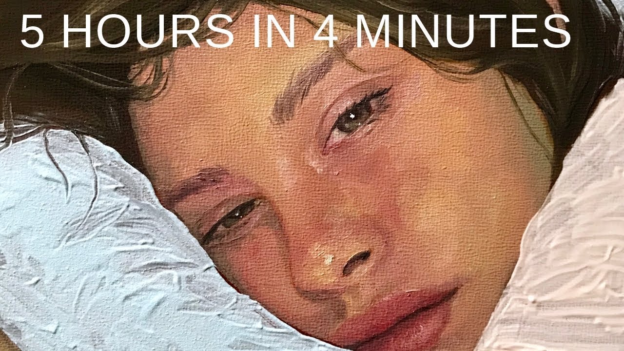 PAINTING TIMELAPSE || Expressive Portrait in Oil - "Peachy"