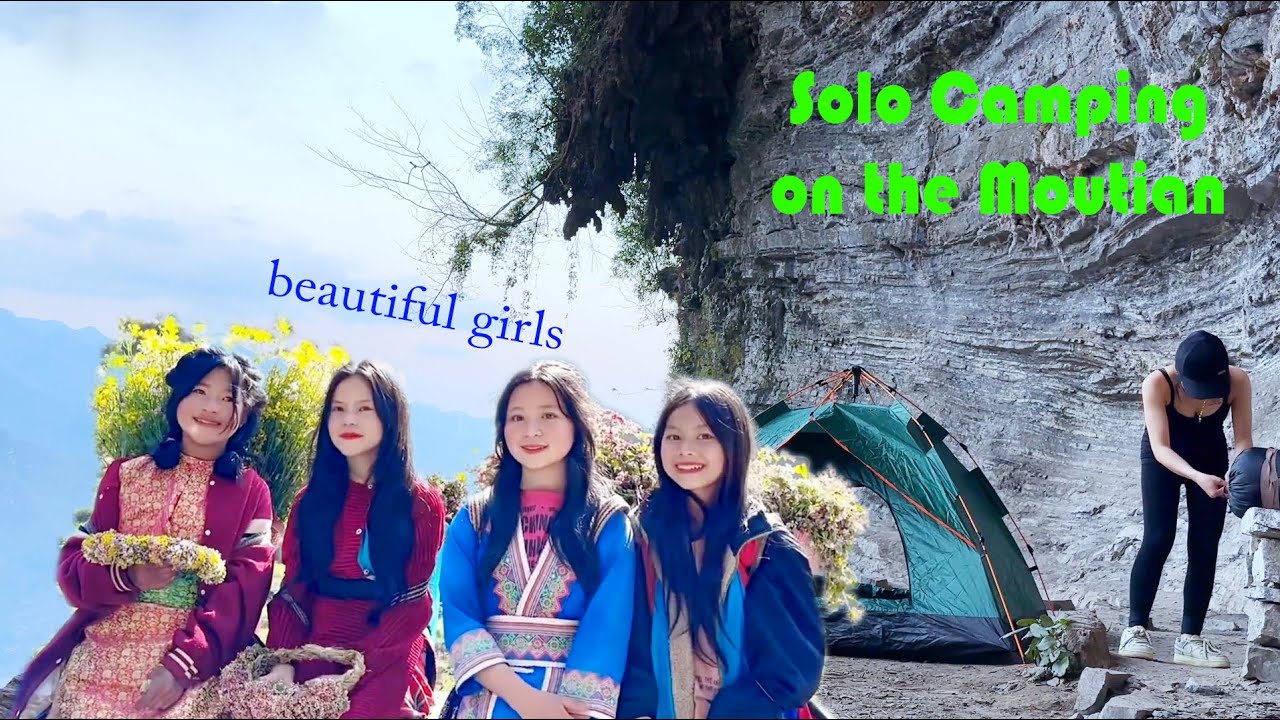Solo girl camping/ Beautiful girls/ frightening night/ Ha Giang travel