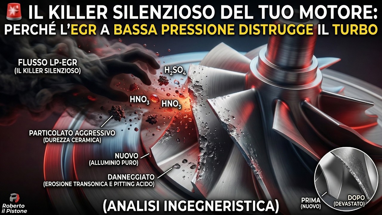 🚨 Il Killer Silenzioso del Tuo Motore: Perché l'EGR a Bassa Pressione Distrugge il Turbo Analisi