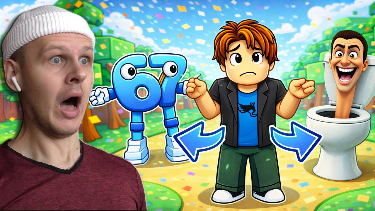 😱 Що ТИ ОБЕРЕШ: ВРЯТУВАТИ 67 чи SKIBIDI ТУАЛЕТ?! ✅ ROBLOX УКРАЇНСЬКОЮ