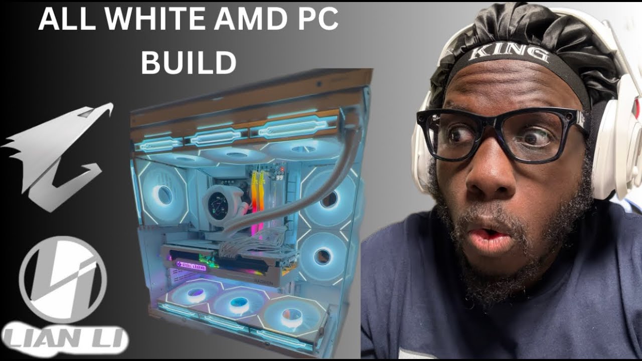 All White Gaming PC Build 2025 |9800x3D + 9070xt | KingJamesPluggedIn