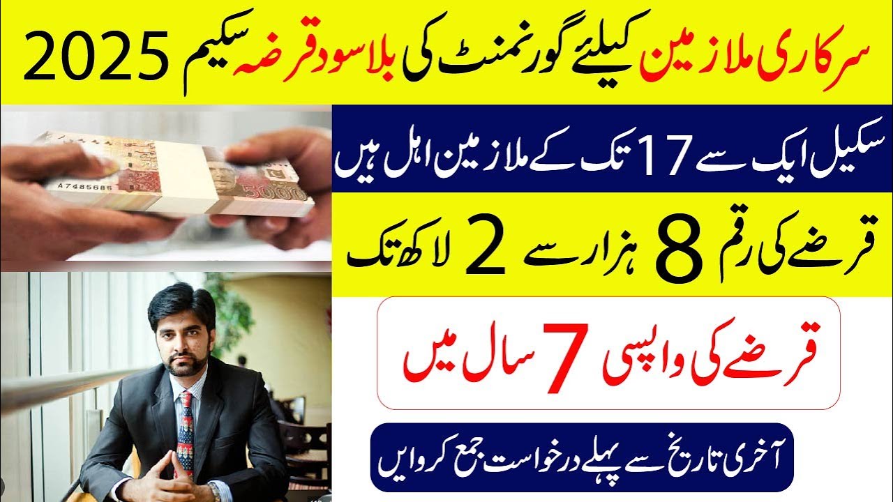 Pakistan Government Announces Interest Free Loan for Government Employees 2025