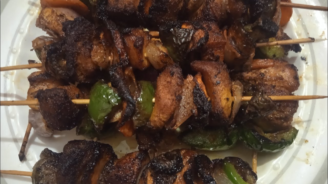 মুরগির মাংস দিয়ে শিক কাবাব।#food #cooking #viral #
