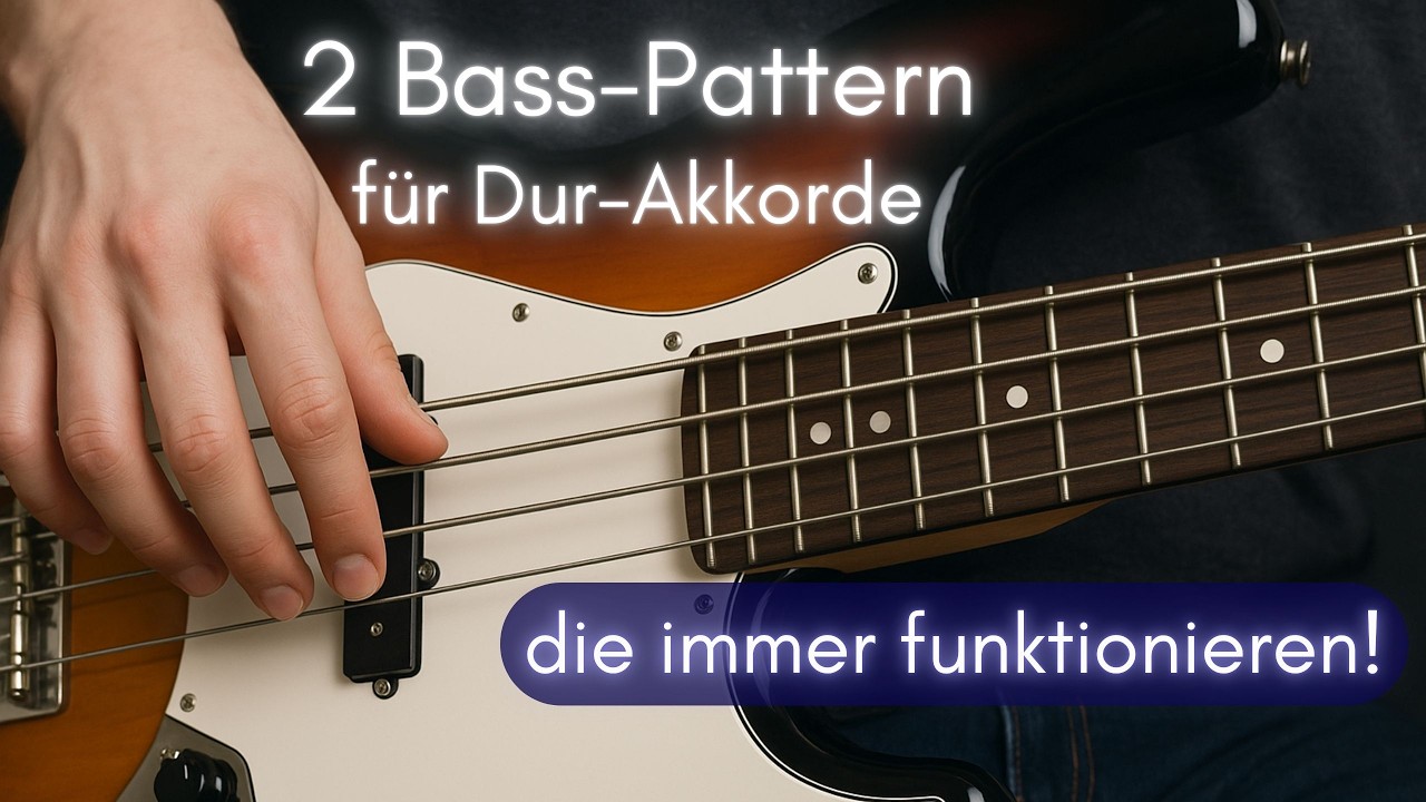 Zwei Bass-Pattern, die 🔺immer🔻 funktionieren bei Dur-Akkorden