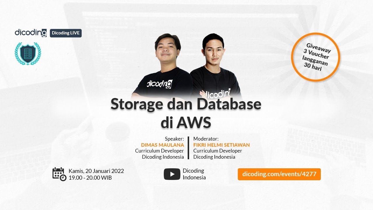 AWS X Dicoding LIVE : Storage dan Database di AWS