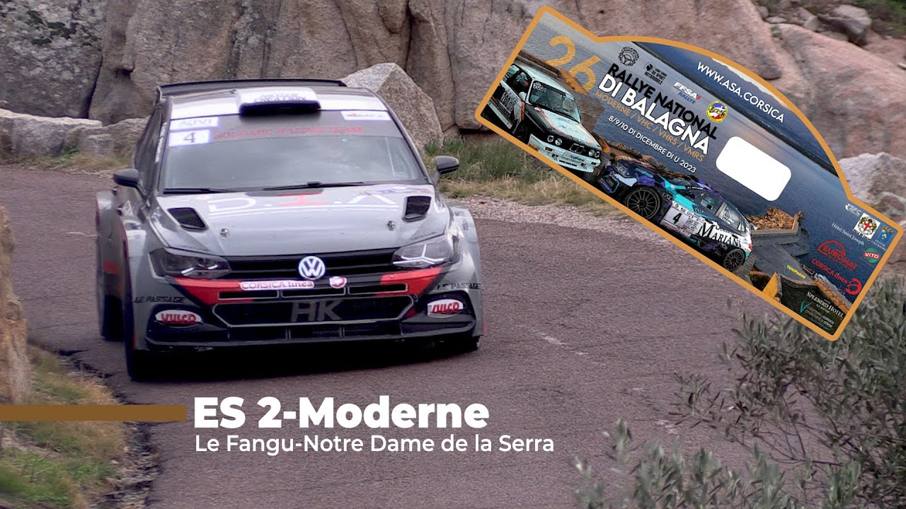 Rallye de Balagne 2023-ES2- Moderne-Le Fangu-Notre Dame de la Serra. #Show #mistakes #rally