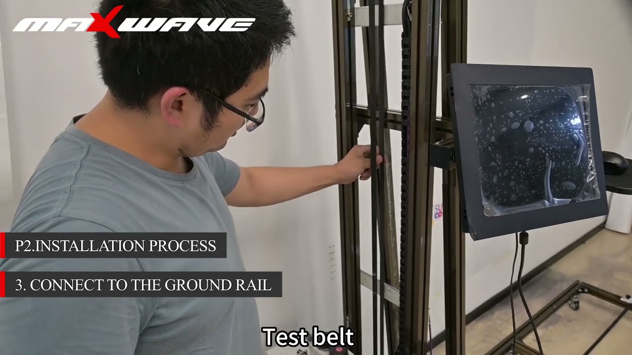 Assemble mini wall printer tutorial video of wall printing machine installation guidance