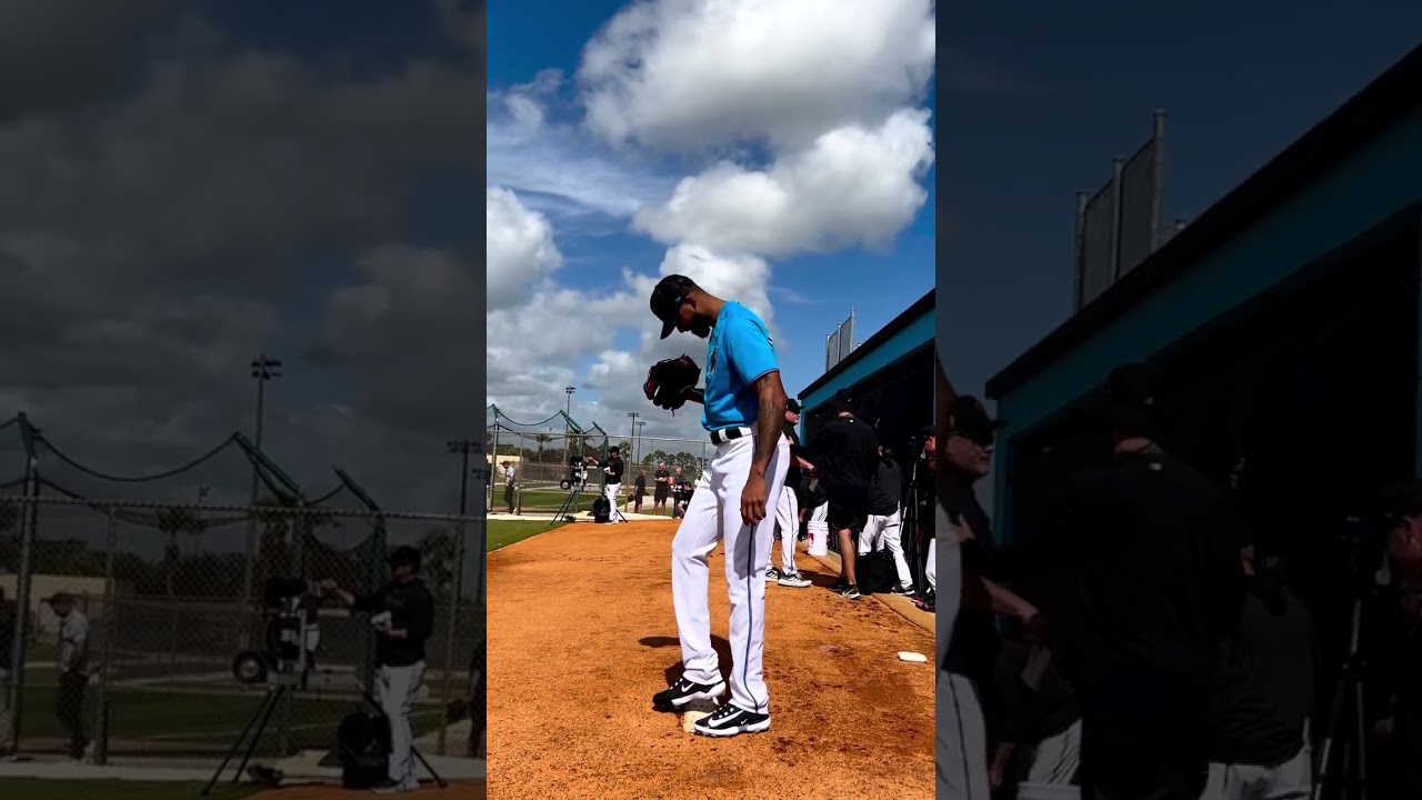 El Cy Young De La Liga Nacional Sandy Alc&aacute;ntara Comienza Sus Entrenamientos  Con Los Marlin