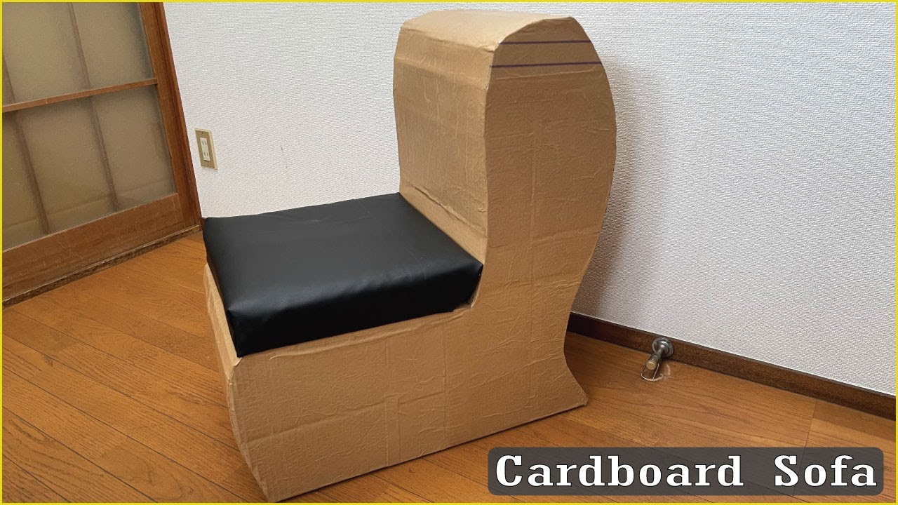 How to make Cardboard Sofa || DIY cardboard chair
