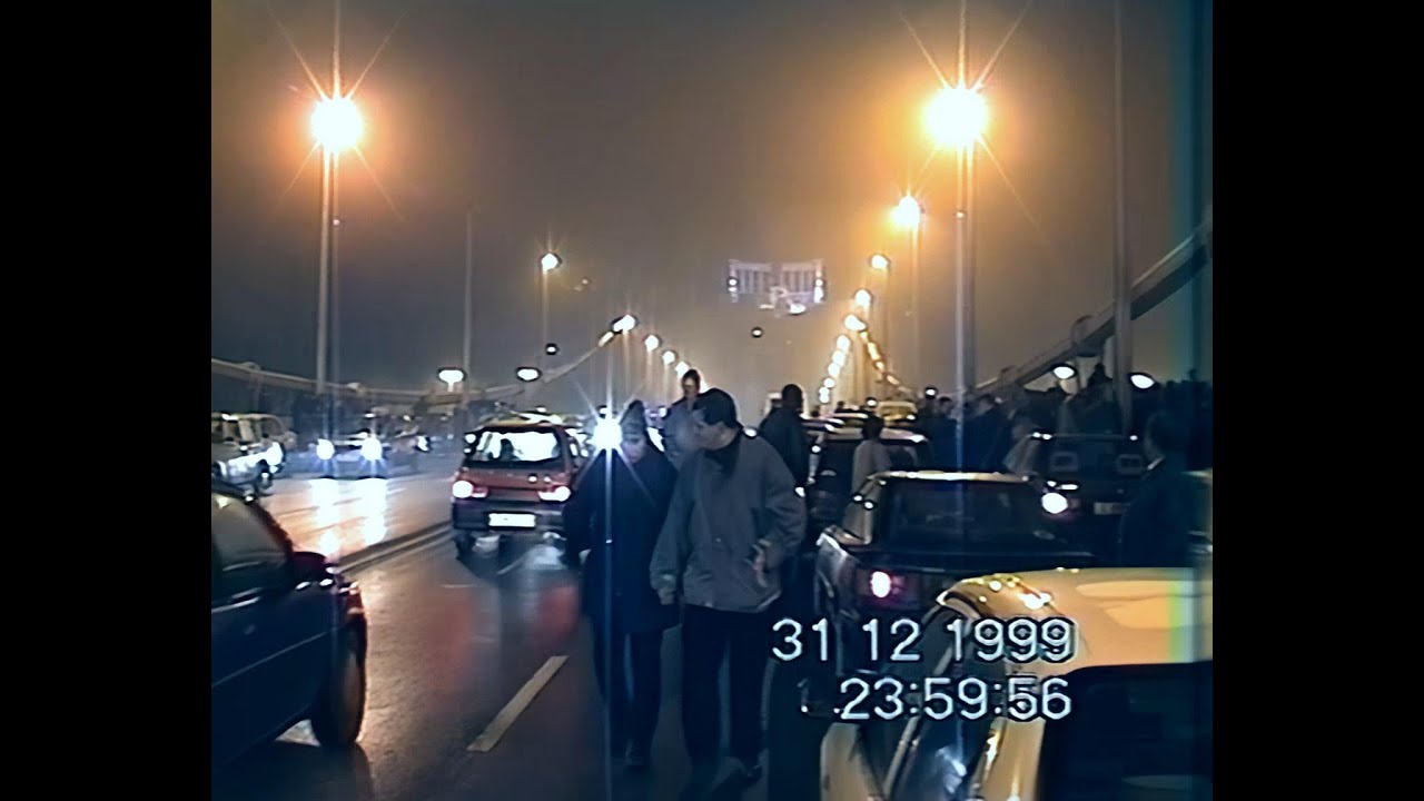 1999 New Year's Eve in Budapest Elisabeth bridge