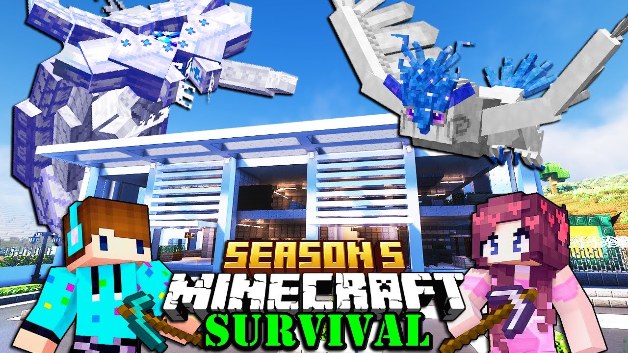 BANDARA BESAR DAN MAKHLUK YANG BERSEMBUNYI DALAM KABUT SALJU !! Minecraft Survival Bucin S5 [#8]