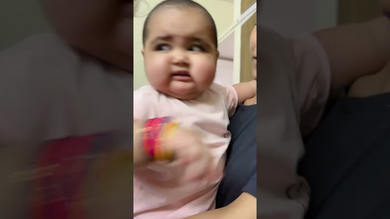 Hungama macha rakha hai, godi se utarne ka naam nahi le rahi ye ladki 🤦🏻‍♀️ #babyvideos #cutebabies