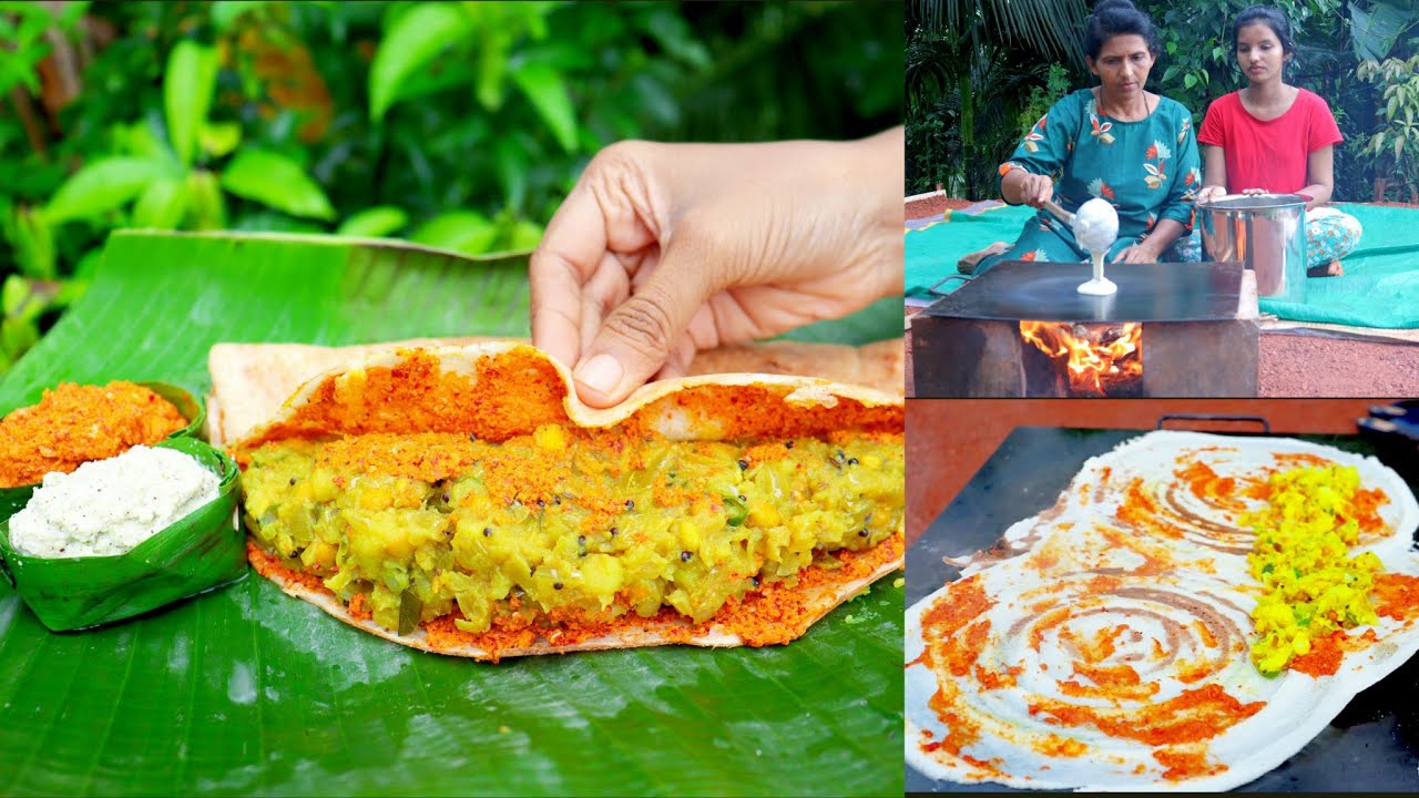 ಮಸಾಲ ದೋಸೆಯನ್ನು ಈ ರೀತಿ ಮನೆಯಲ್ಲೇ ಮಾಡಬಹುದು | Masala Dosa Recipe | Halli Mane
