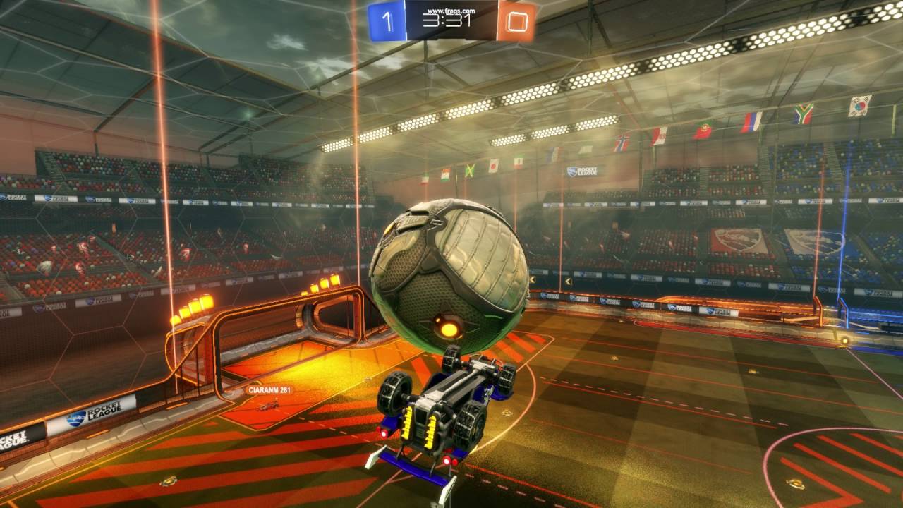 Rocket League Wall Aerial Dribbling Outplay Goal (like a Fyshokid ;D)