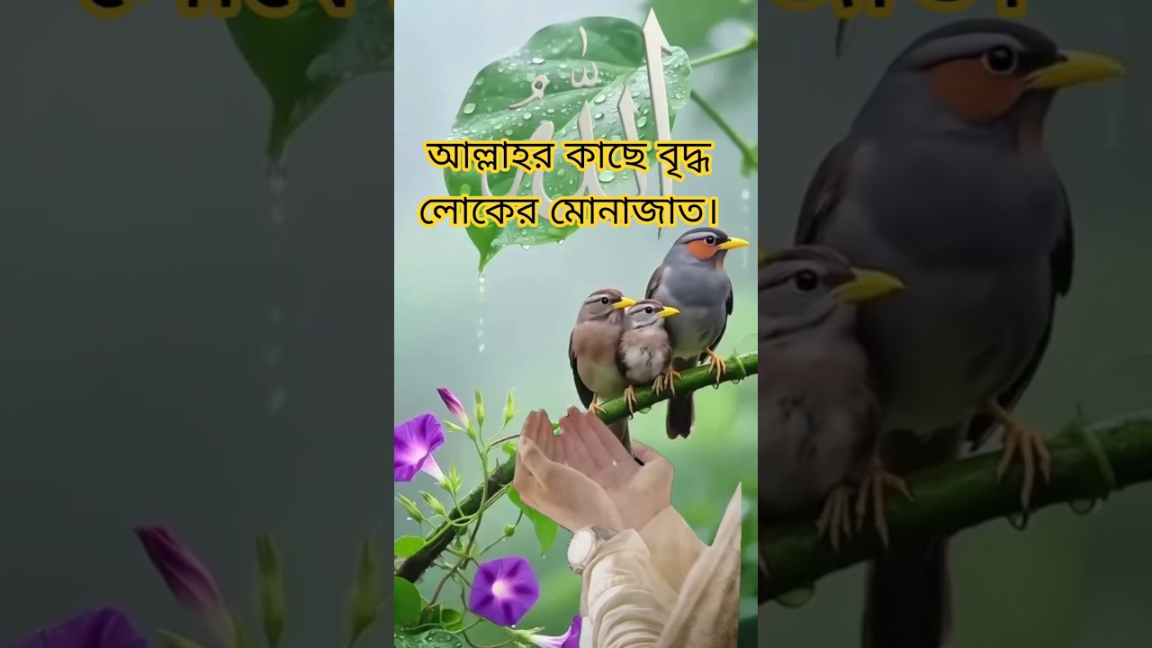 আল্লাহর কাছে বৃদ্ধ লোকের মোনাজাত। 