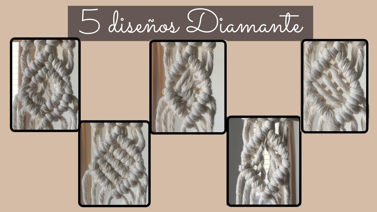 5 dise&ntilde;os de macrame PASO A PASO (para principiantes)
